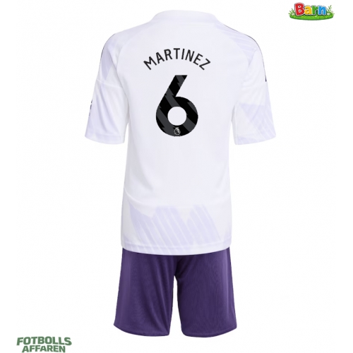 Manchester United Lisandro Martinez #6 Bortaställ Barn 2025-26 Kortärmad (+ Korta byxor)
